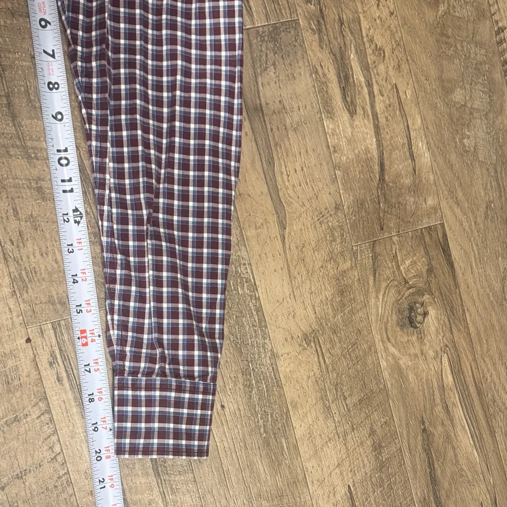 Banana Republic “Soft Wash Slim Fit” Plaid Shirt - Blue Red and White - Size S